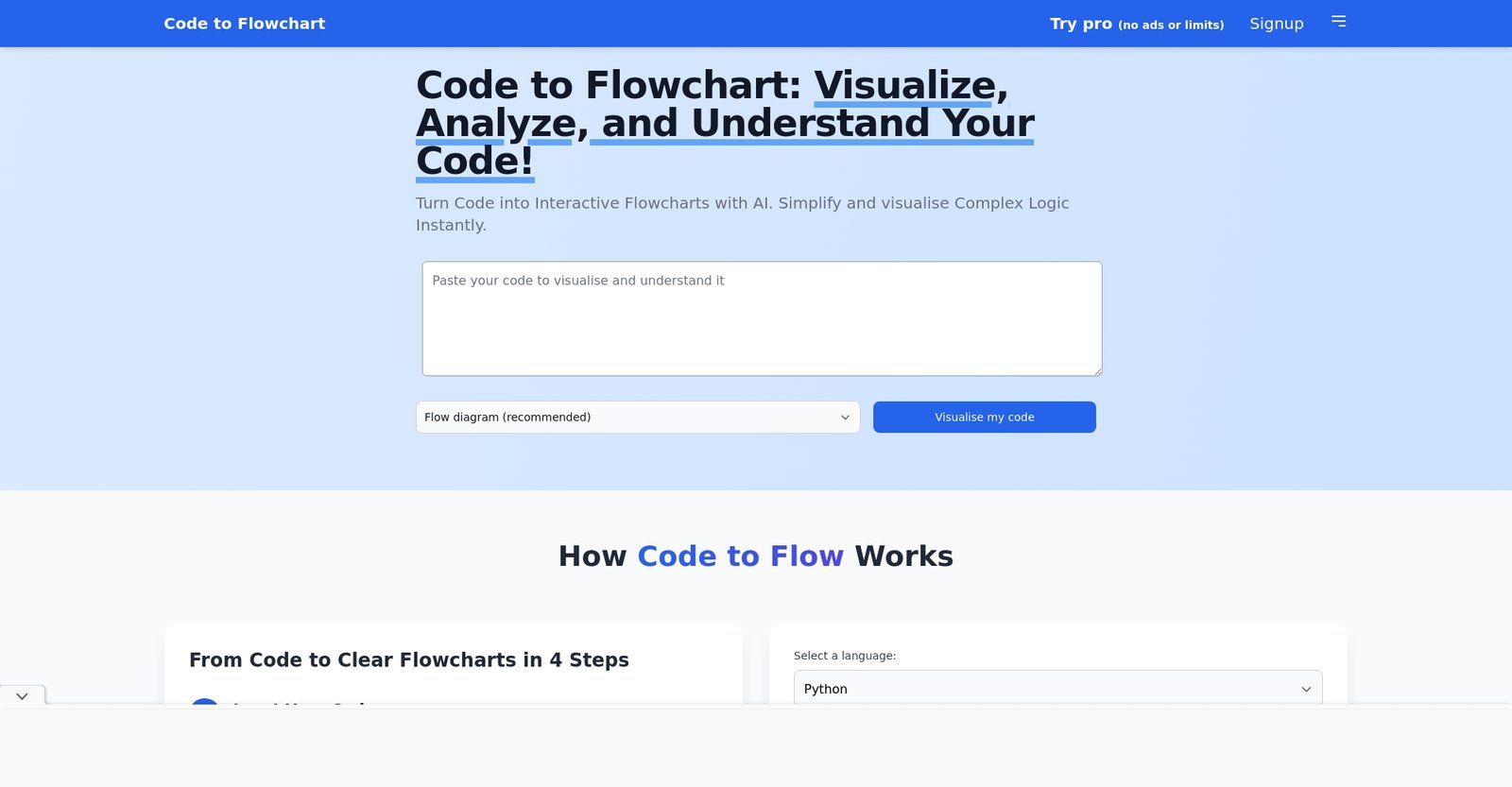 Code to Flow