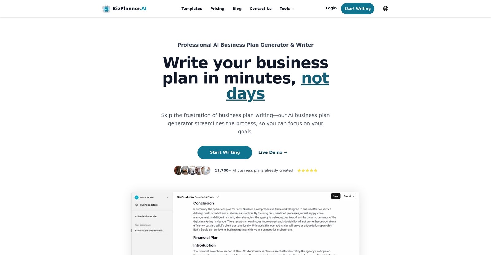 BizPlannerAI