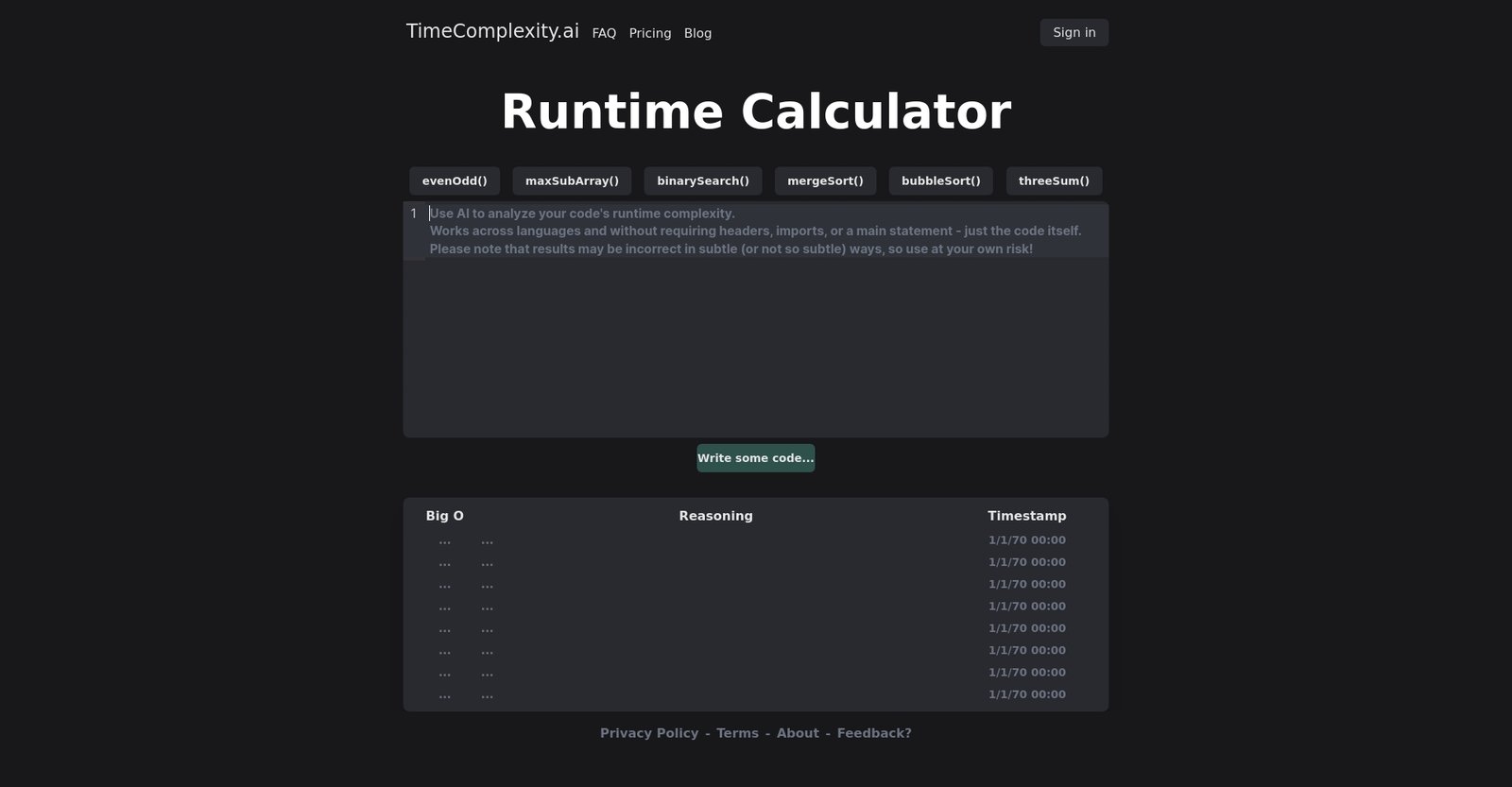 Timecomplexity